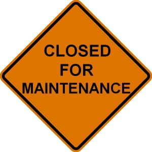 maintenance sign